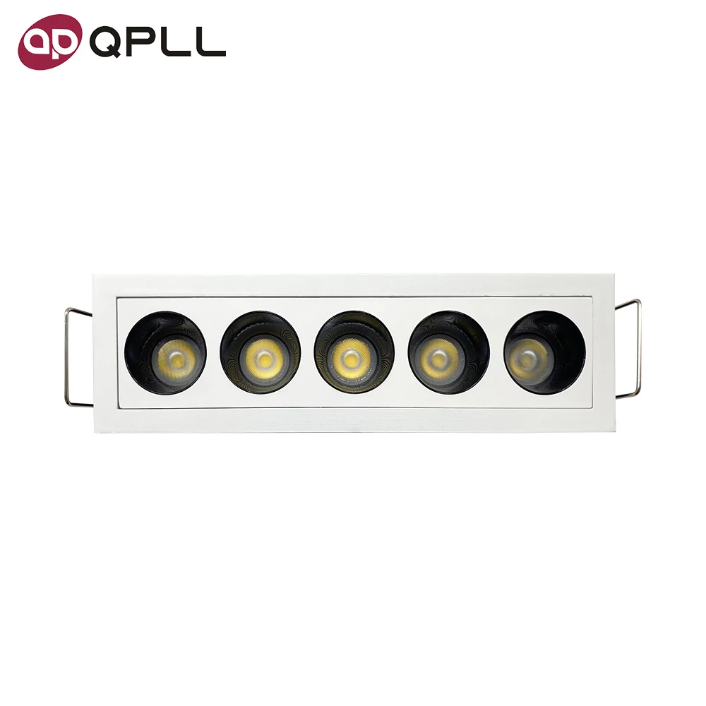Factory Direct Sale Anti-Glare CR 90 SKD Embedded dali Dimmable IP20 Spot Lamp Corridor Led Linear Grille Light Fixture