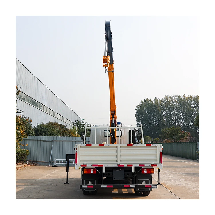 High Quality Heavy Truck Haoman 4 Tons, 6 Tons, 8 Tons Telescopic Boom Car Crane For Sale