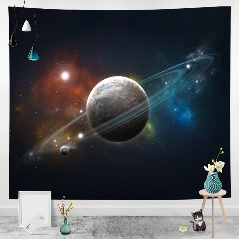 Wholesale Indian Bohemian Mandala Hippie Polyester Digital Printed Bedroom Decoration Wall Hanging Tapestry