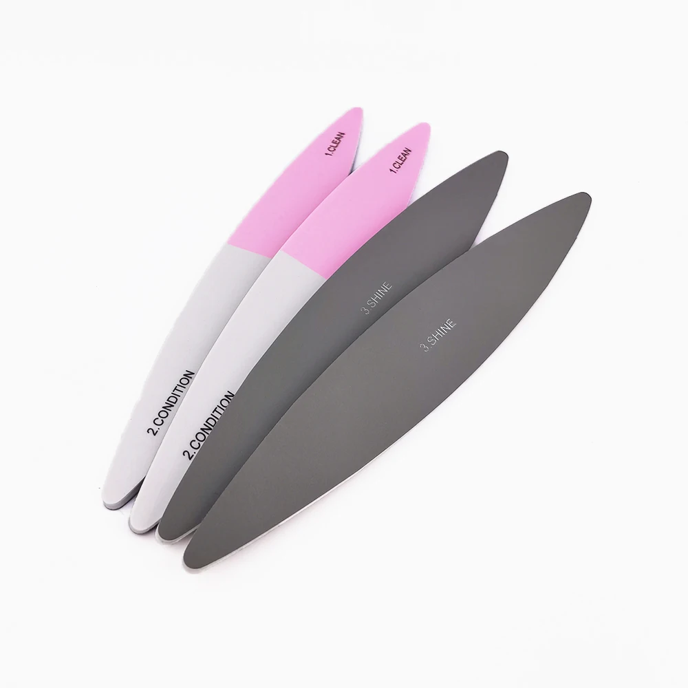 Wholesale Customized Printed Pattern Manicure Tools 3Pcs Nail Polishing File 3 In 1 Shine Nail File Buffer Set For Salon