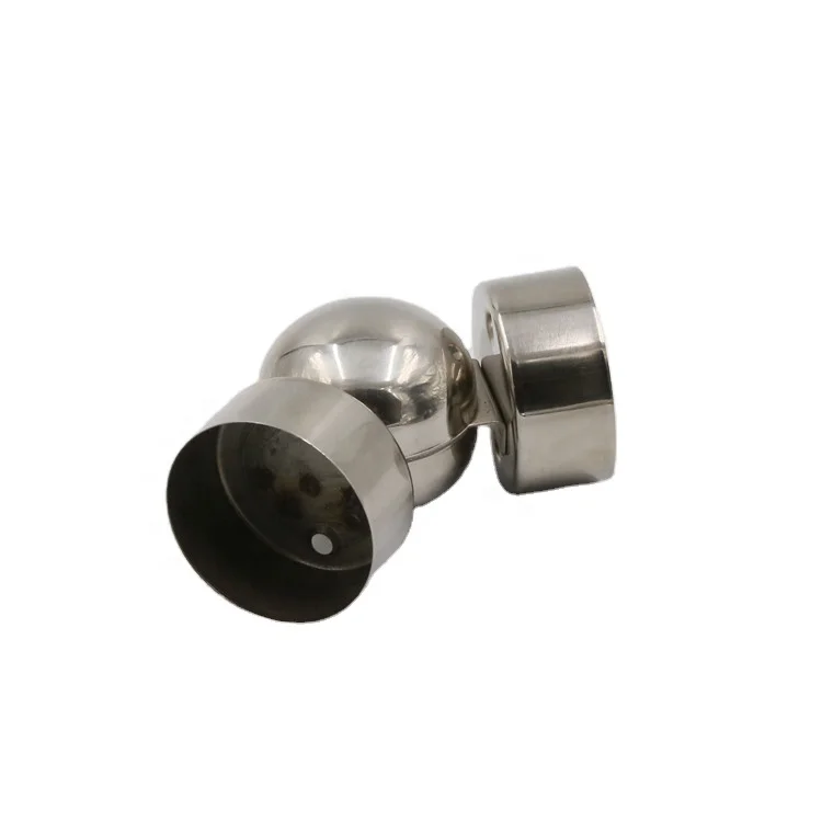 Professional custom 304 stainless steel stair handrail universal joint bracket accessories wholesale