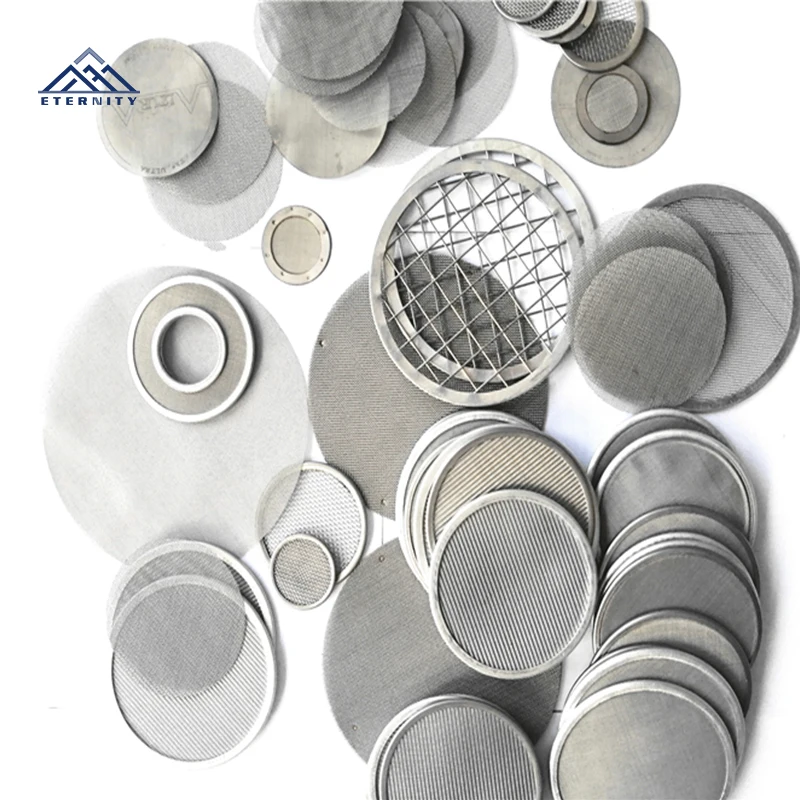 high quality wholesale 10 25 50 100 200 micron stainless steel ss304 316 round filter mesh disc