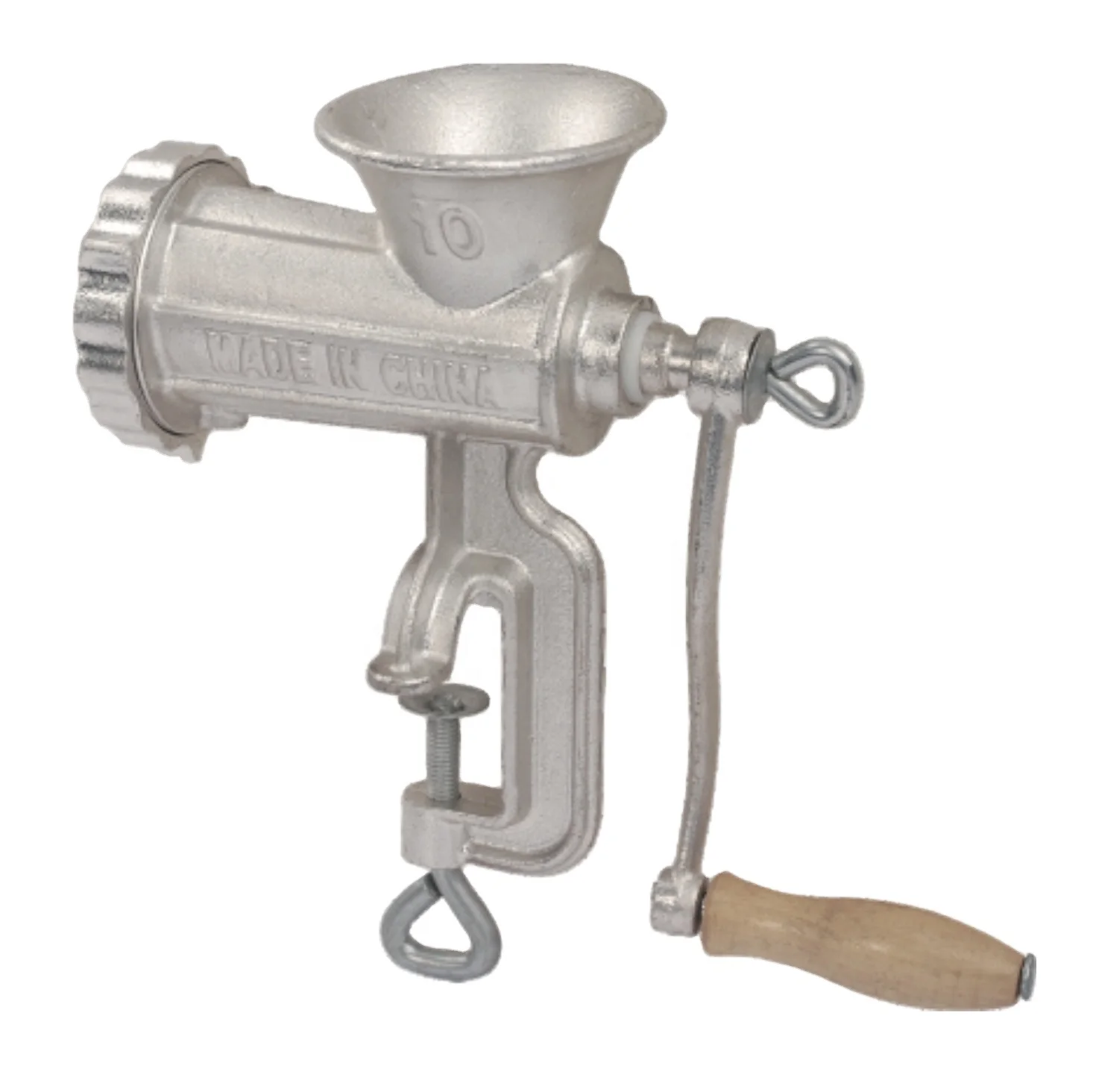 Size 10# Portable Household Tin Plate Spray Paint Cast Iron Stand Milling Manual Grinder Meat Mincer