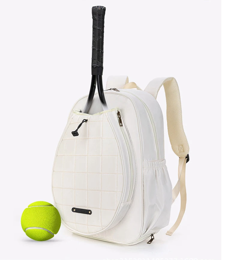 Custom Large Outdoor Sports Backpack with Shoe Compartment Black Nylon Padel & Tennis Racket Bag Buy Now