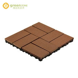 DIY floor wpc outdoor patio tiles decking wood plastic composite