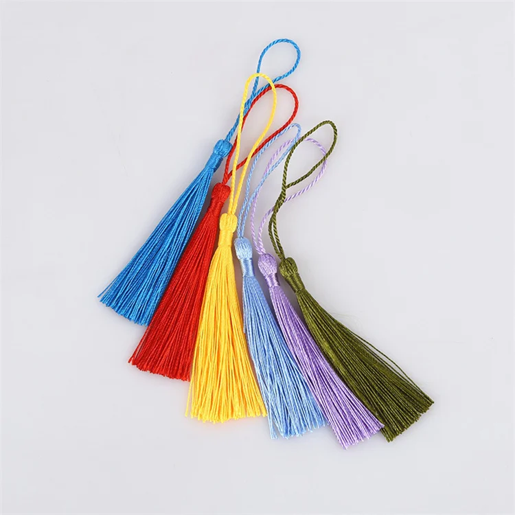13cm Long Silk Tassel Fringe Brush Sewing Accessories Tassel Fringe Trim Pendant for Curtains Jewelry DIY Home Tassel