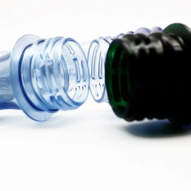 Aikedi pet preforms manufacturers Custom 28mm pco 1881 1810  neck hot fill PET Plastic drinking bottle preform