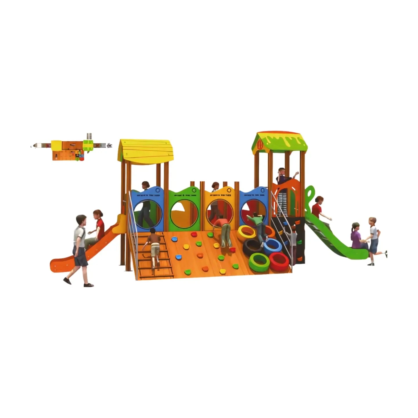 Factory Price Outdoor Large Playground PE Board Slide for Park Kids Play Games Park From China Leader