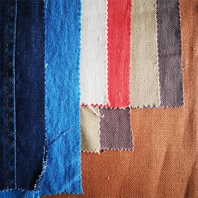 320g 100% linen  heave fabrics for home sofa and cloth bag