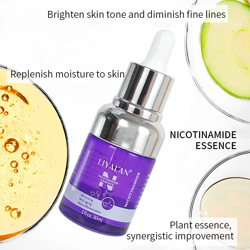 Wholesales 30ml Skin Care Whitening Anti-wrinkle Anti-acne 10% Niacinamide B3 Face Serum