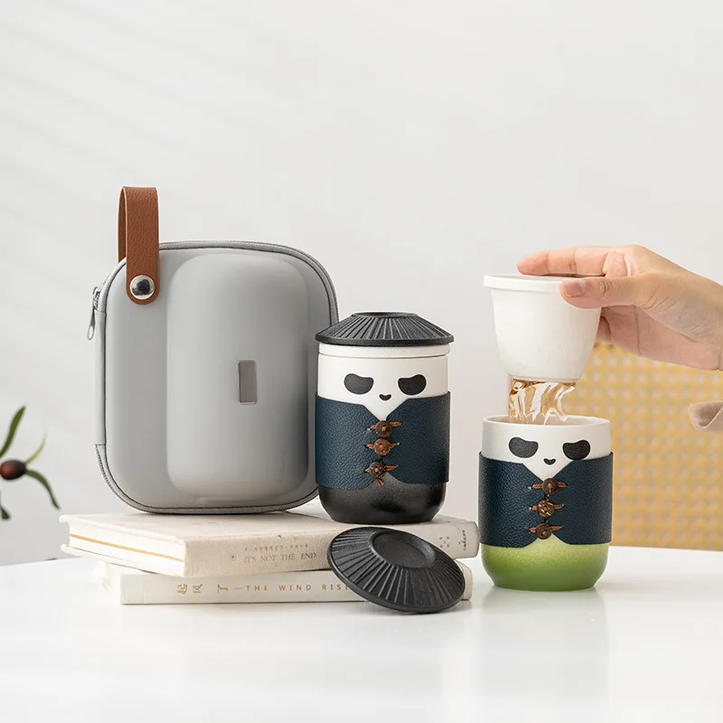 Black/Red 800Ml Chinese Antique Wholesale Cast Iron Teapots Kettle With Infuser And Handle