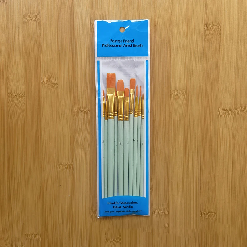 art supplies 3/6/10/12pcs gouache watercolor oil paint paint brush