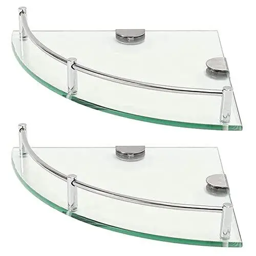 Qingdao Grand 8mm 10mm tempered glass shelves bathroom glass corner shelf