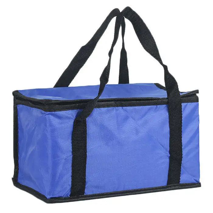 Custom Adult 600D Oxford Nylon PEVA Film Cake Long Strap Lunch Picnic Outdoor Portable Lunch Thermal Pack Cooler Tote Bag