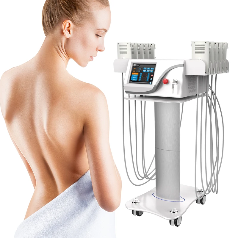 Portable Lipo Laser slimming machine 12 Pads dual wavelength Diode 4D Lipo Laser japan for Body slimming machine