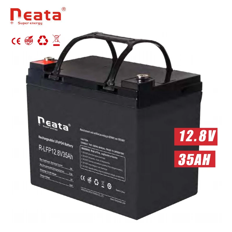 Neata Deep Cycle Built-in BMS 12V 35ah Lifepo4 Lithium Iron lto battery pack 12v