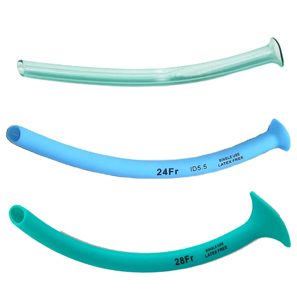 Steril Trumpet Nasal Airway With Lubricant Medical Pvc Nasopharyngeal Tube Disposable Nasopharyngeal Airway