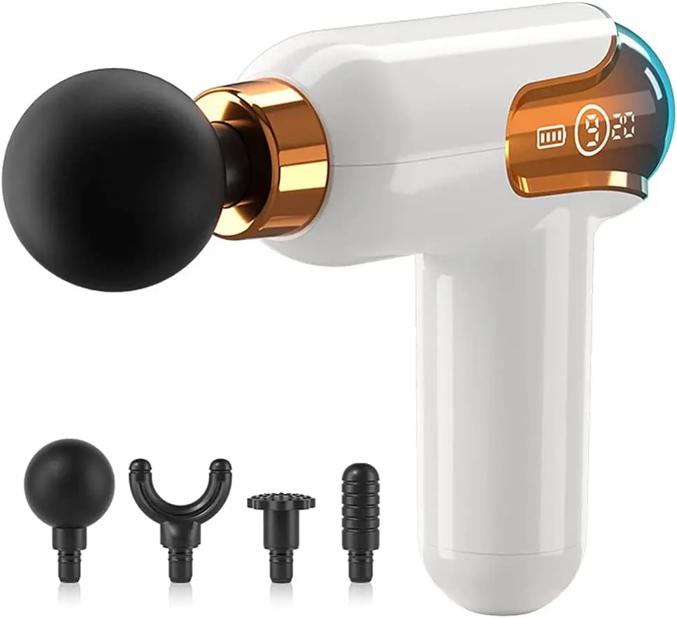 Новый 2023 мини ручной инфракрасный ЖК-массажный пистолет 9 режимов с таймером низкий уровень шума массажный аппарат