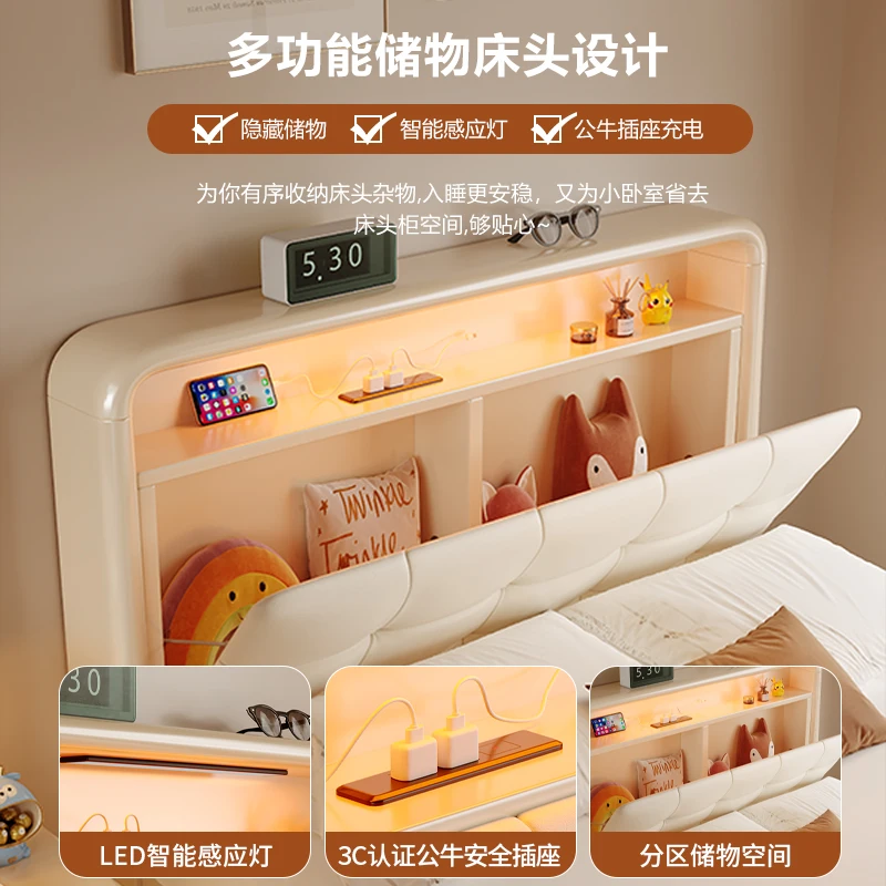 High Quality Modern Nordic Solid Wood Beds Double Bed Designs Solid Wood Bed