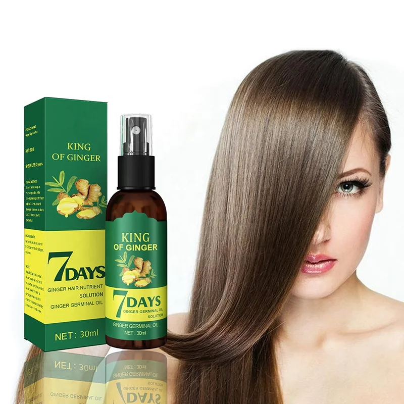 herbal hair repairing oil mix 7 days ginger germinal oil solution best hair growth care oil spray for woman