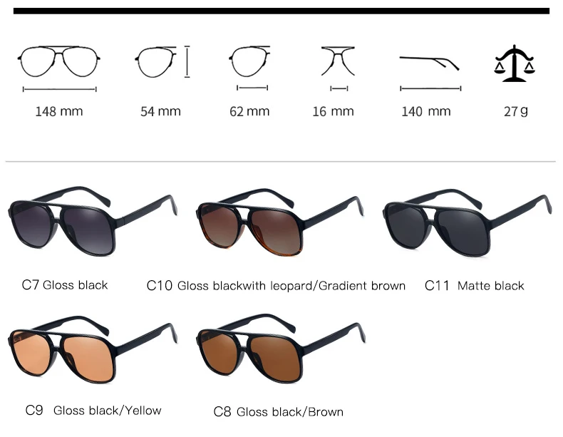 MS 95144 New Italian Fashion Brands Sunglasses Yellow Lens Women Men Pilot Glasses Polarized Shades gafas de marca