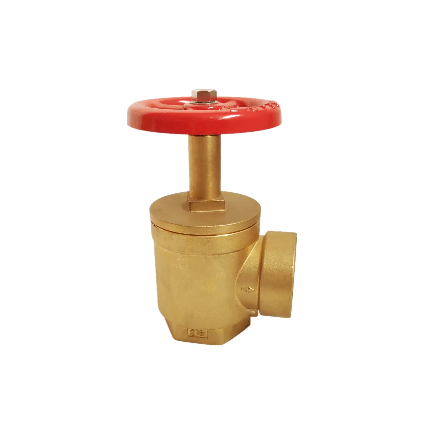 Brass American DN65 right angle threaded fire hydrant water valve, brass right angle fire hydrant water valve