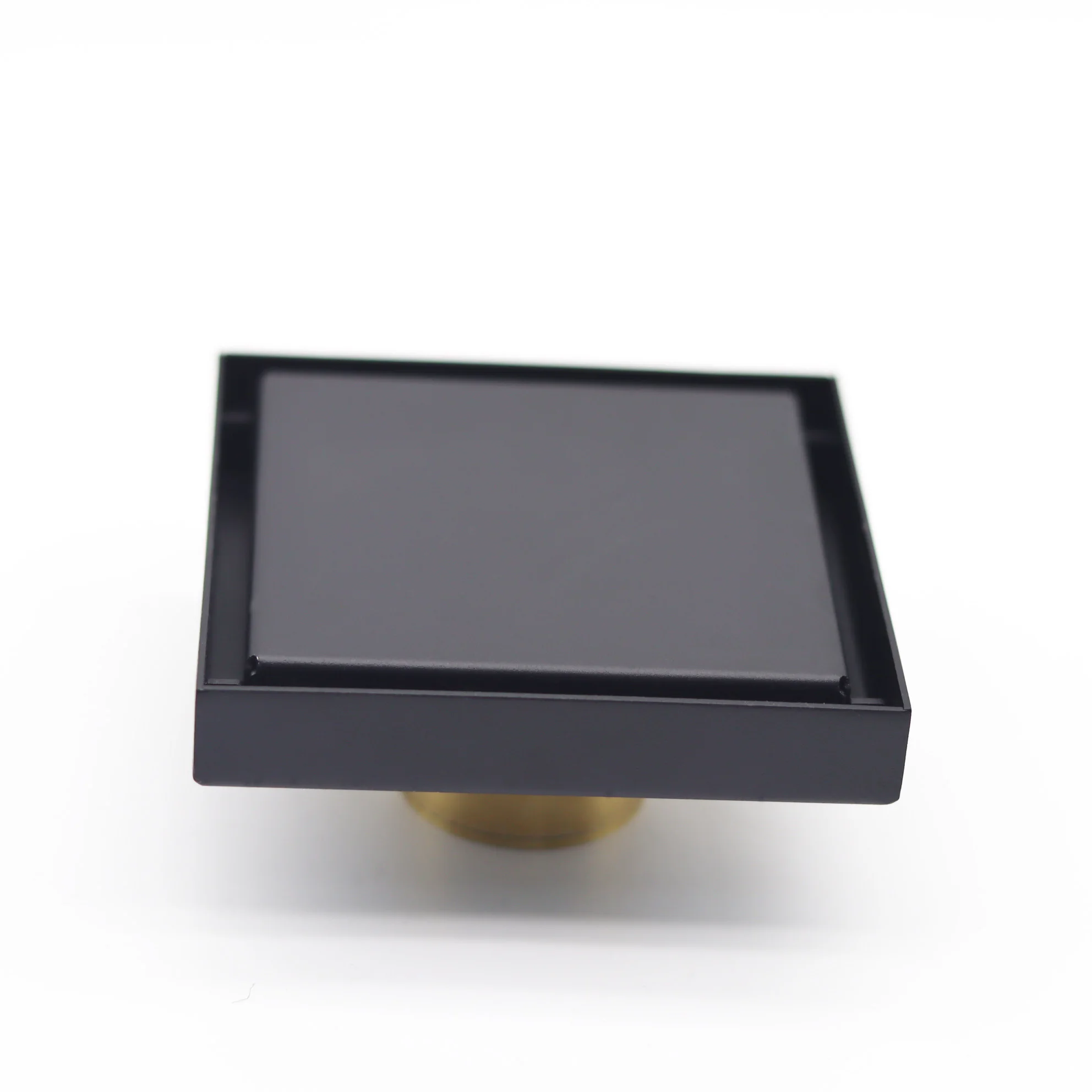 Shower Drain Black Gold Bathroom Square Floor Drainer Trap Waste Grate Anti-Odor Hair Strainer Floor Drain matt black