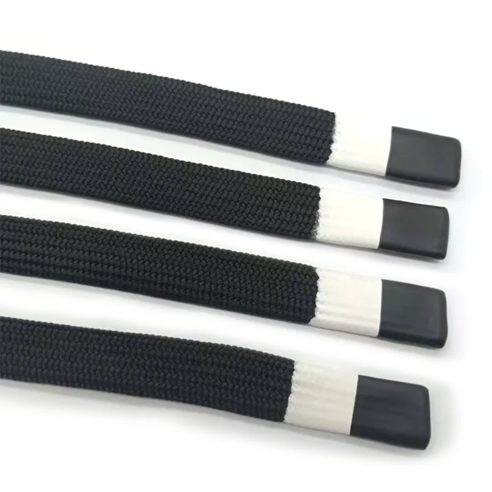 Custom Clothes Garment Pants Drawcord Logo Strings Polyester Hoodie Drawstring Draw Cord Laces Elastic Flat Rope