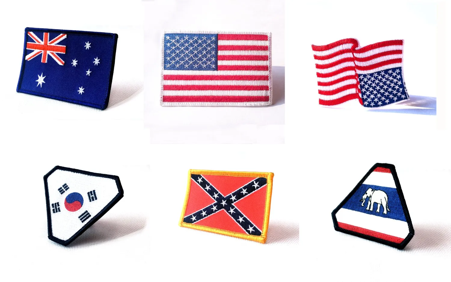 Flag Patches US Australian American mexico Mini Embroidered USA Country embroidery Badges Flag Patch