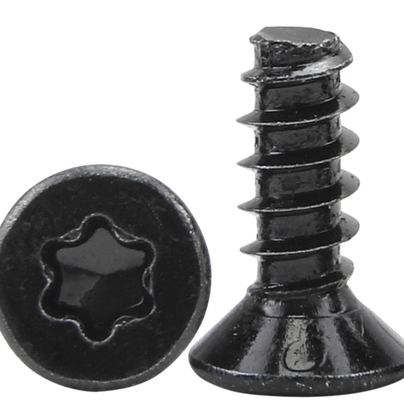 Stainless Steel 304 M2 M2.3 M2.5 M2.6 M3 M4 torx countersunk self-tapping Flat head Cutting Thread Forming PT screw