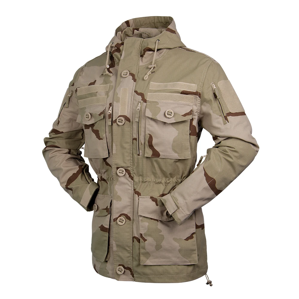 China Cema Camo Windrunner Winter Warm Suit Tri Color Desert Tactical Field Jacket