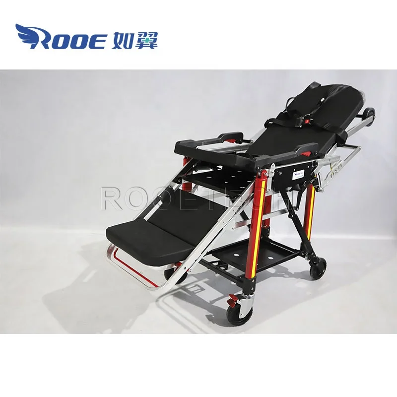 EA-3D1 PLUS 5-Position Folding Ambulance Chair Stretcher with 0-75 Adjustable Back
