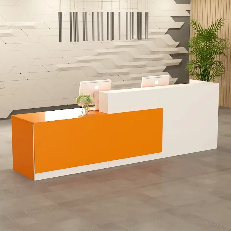 2023 Modern Style Hot Selling Reception Desk Beauty Salon Color Customized 140*60*100 cm Made in China