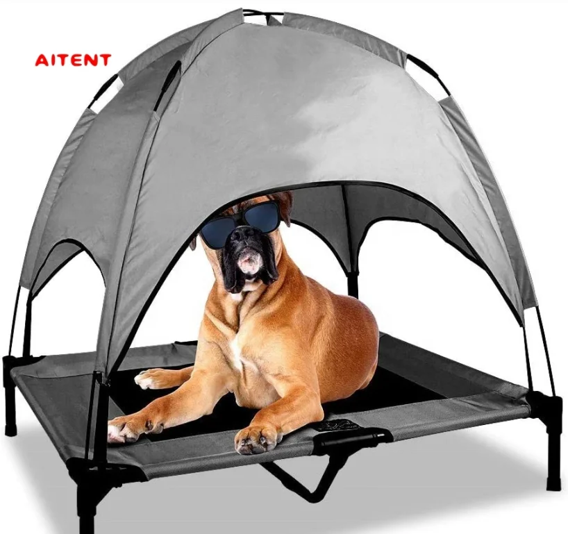 
Wholesale High Quality Outdoor Collapsible Elevated Pet House Tent Dog Tent 