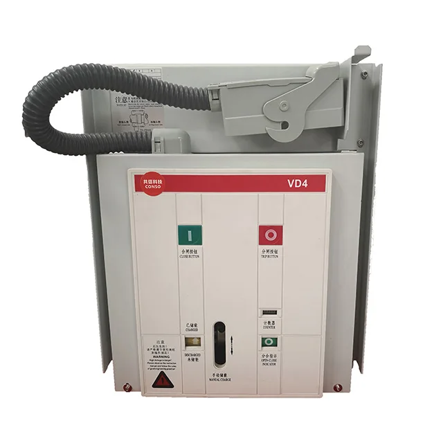 Electric 12kv 1250a VCB Vacuum Mechanical Circuit Breaker Wenzhou 630A / 1250A ; 630A / 1600A Vd4 7.2kv 1250a
