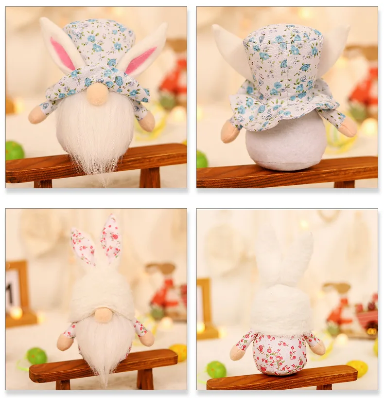 2024 Plush Small Easter Gnome For Easter Decoration Handmade Swedish Tomte Gnomes Decorations Table Ornaments