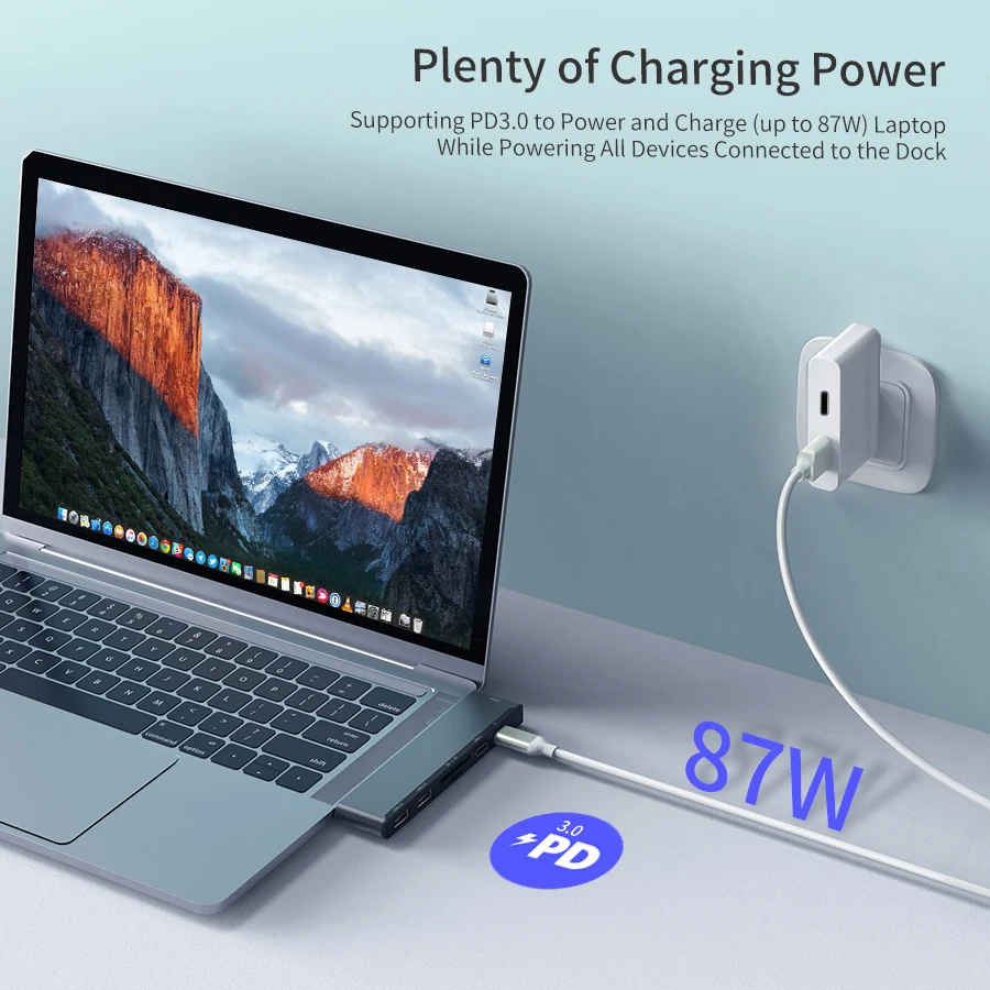 
Multiport 6 in 1 40Gbps Thunderbolt 3 Docking USB Type C to HDMI USB3.0 OTG Adapter USB Hub C 
