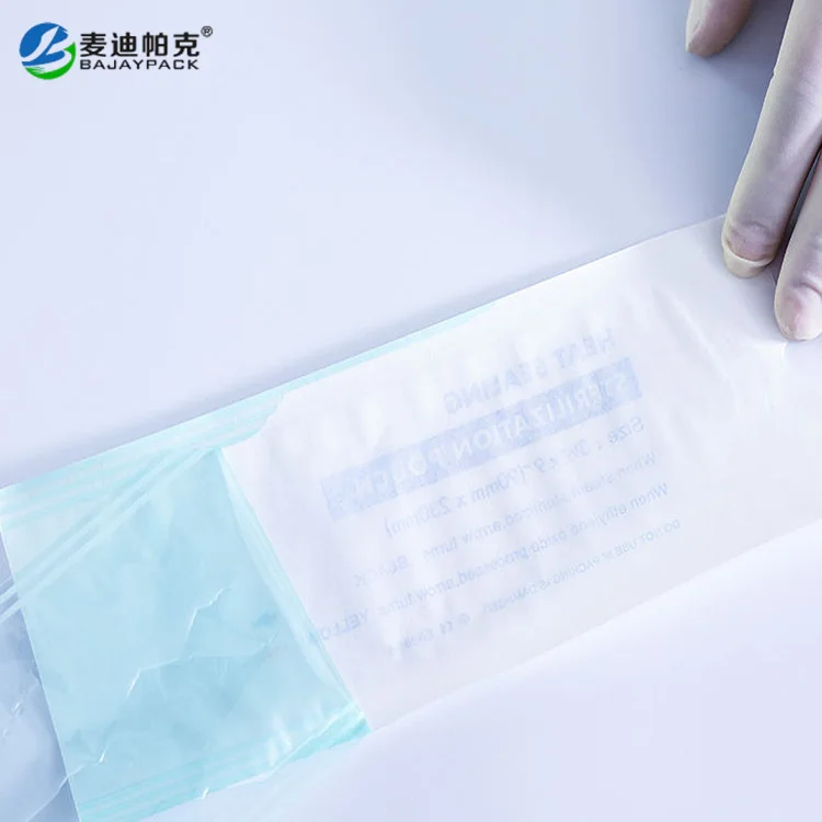 Steam And Ethylene Oxide Gas Sterilization Bag Medical Grade Self-sealing Sterilization Bag