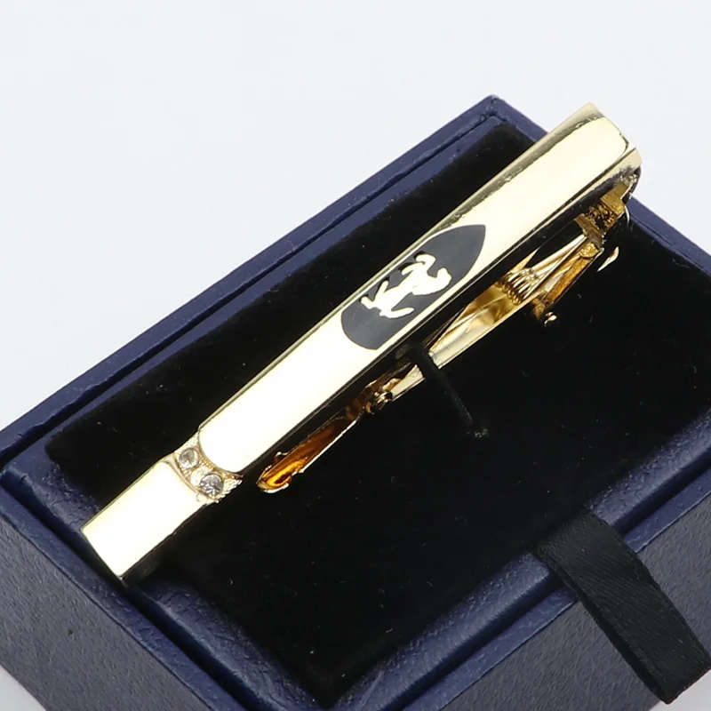 Must Buy Tie Clip Classic Trendy Men Gold Black Metal Male Formal Business Banquet Bar Necktie Clips Clasp Accessories Gift