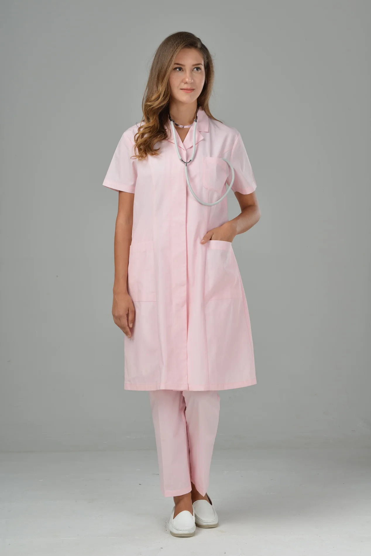 
white collar nurse uniform dress hospital 