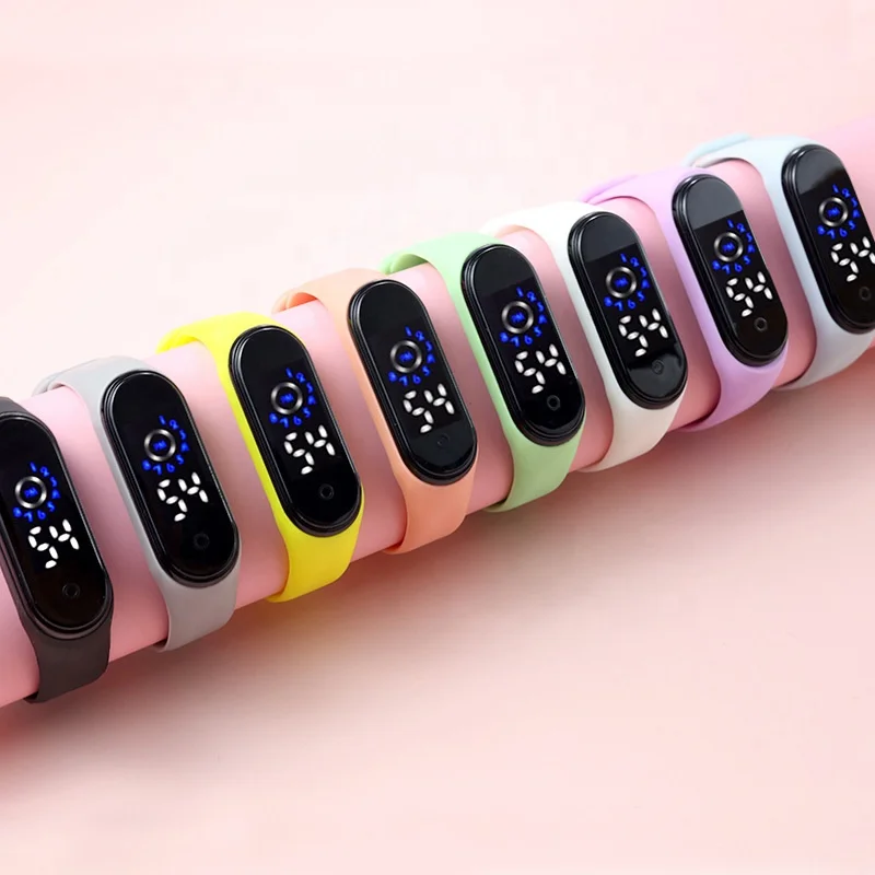 Fashion sport waterproof bracelet wristband watch digital  matrix montre touch speedometer led binary watch