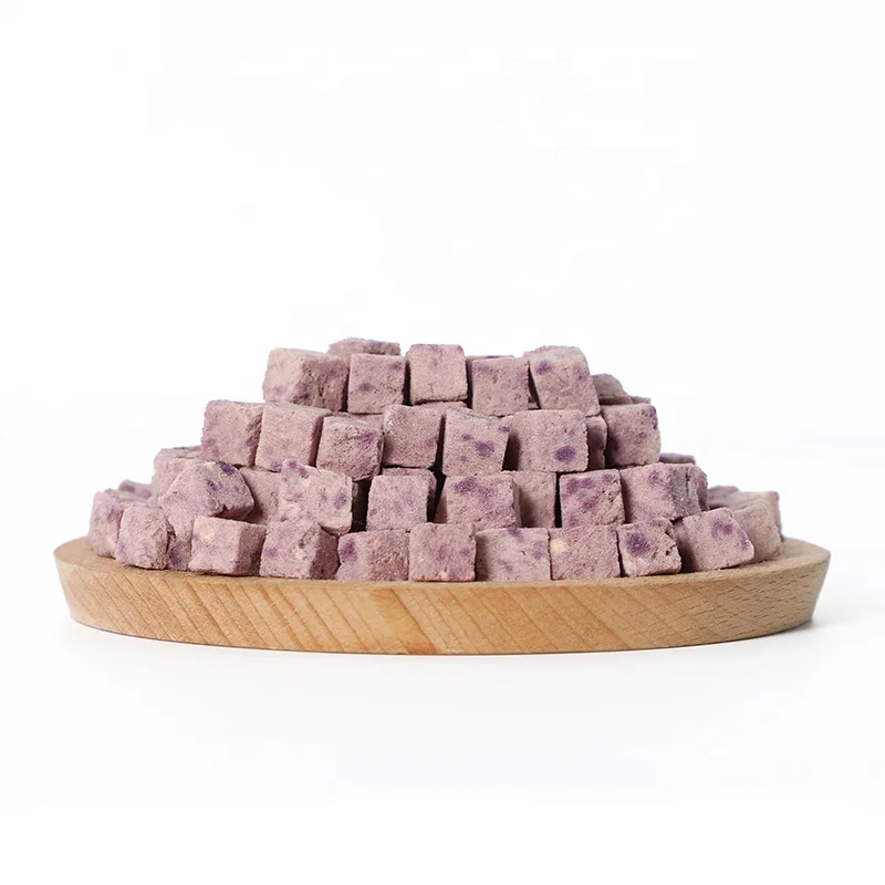 Hunan peto OEM pet food freeze-dried snacks freeze-dried chicken purple potato pet food wholesale price high protein low fat