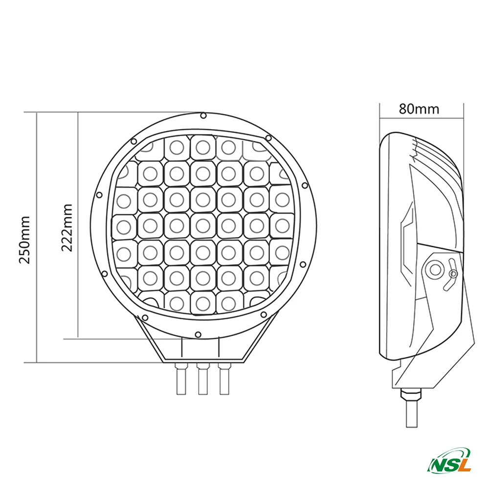 185W habor freight led work flood light high power auto parts led driving light for bumper roof light 4x4 off road 9 inch