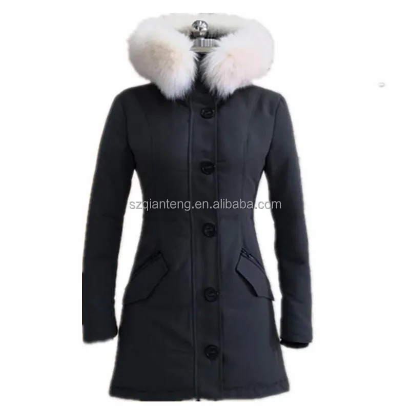 AQTQ 2022 модная женская куртка на утином пуху на молнии, роскошная меховая приталенная куртка с капюшоном, теплое пальто для девушек