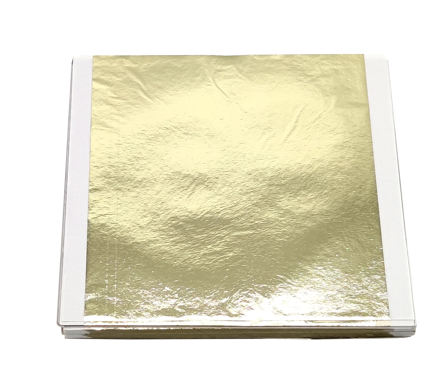 Factory Price 14*14cm Taiwan Imitation Hand Grab Champagne Silver Leaf Foil Sheets Champagne Silver Color Leaf Crafts Decoration