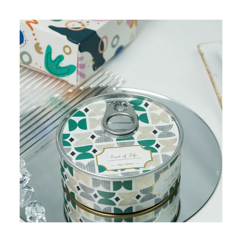 Retro Wholesale Canned Scented Candle Tin Can Ring-Pull Home Decoration Holiday Gift