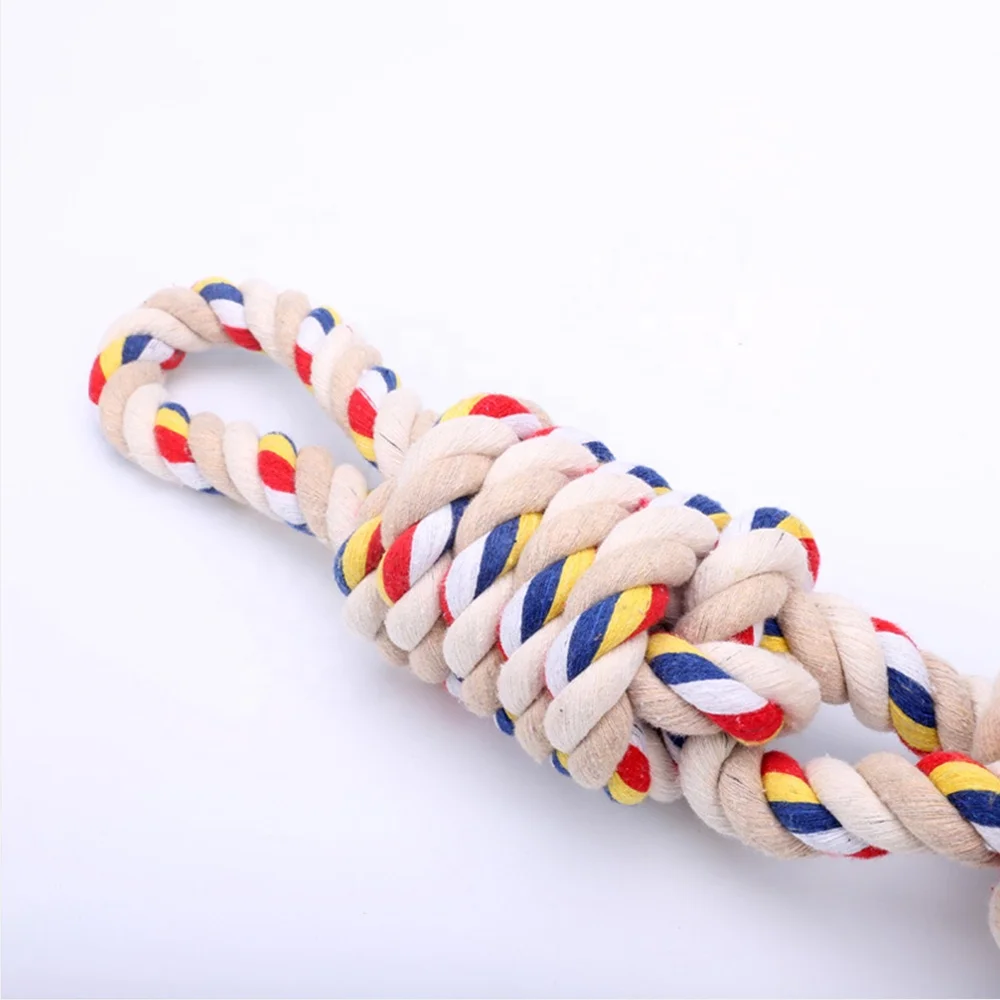 Durable dog chew toy pet chew rope cotton rope
