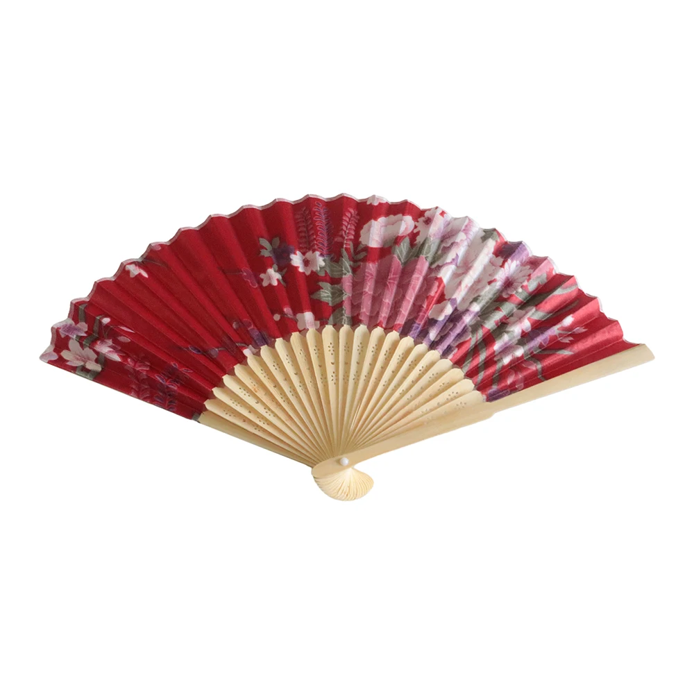 High Quality Vintage Folding Bamboo Hand Fans Wooden Hollow Carved Wedding Dancing Decor Sandalwood Fan