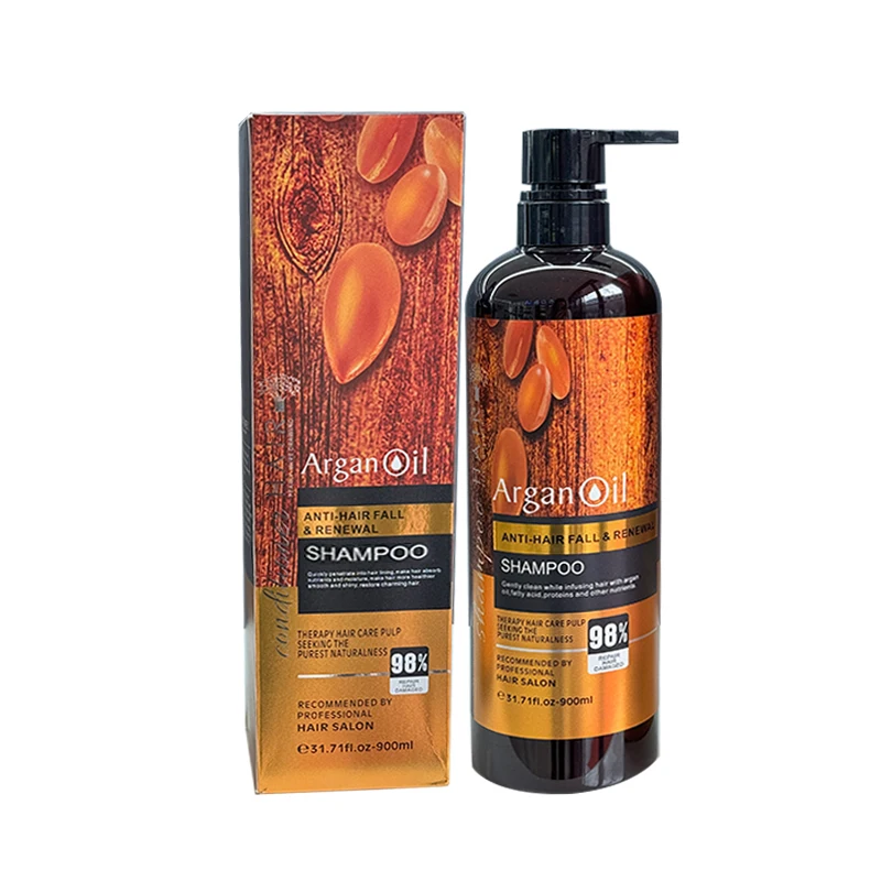 900ml large capacity Professional Salon Argan Oil shampoo Removing dandruff and nourishing Care for hair health