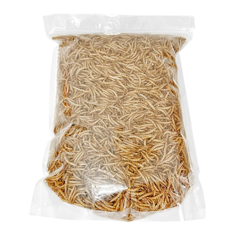 100% Pure Natural Small Animals Supplement Protein Amino Acids Pet Bird Food Feed Hamster Snacks Dried Mealworms
